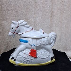 Vintage Mccoy Ceramic Rocking Horse Cookie Jar